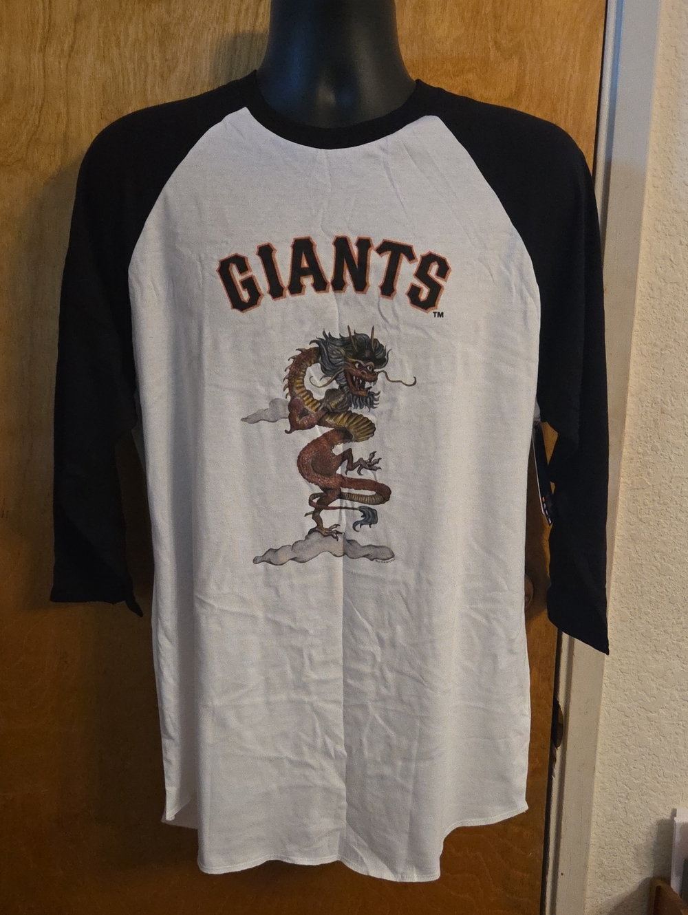 NWT San Francisco Giants Tiny Turnip White/Black 2024 Year of the Dragon Large
